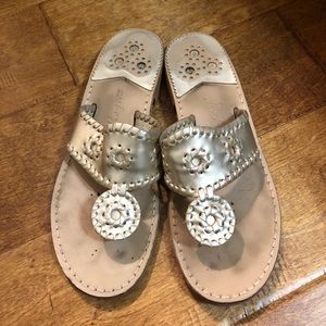Jack Rogers Gold Metallic Sandal